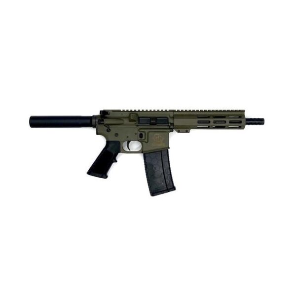 Great Lakes AR-15 Pistol .223 Wylde 30rd Magazine 7.5" Nitride Barrel OD Green Finish