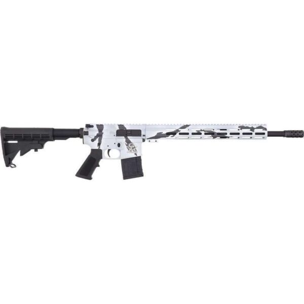 GLFA .223 Wylde Rifle .223 Wylde 30rd Magazine 16" Threaded Barrel Snow Camo with 15.25" Handguard