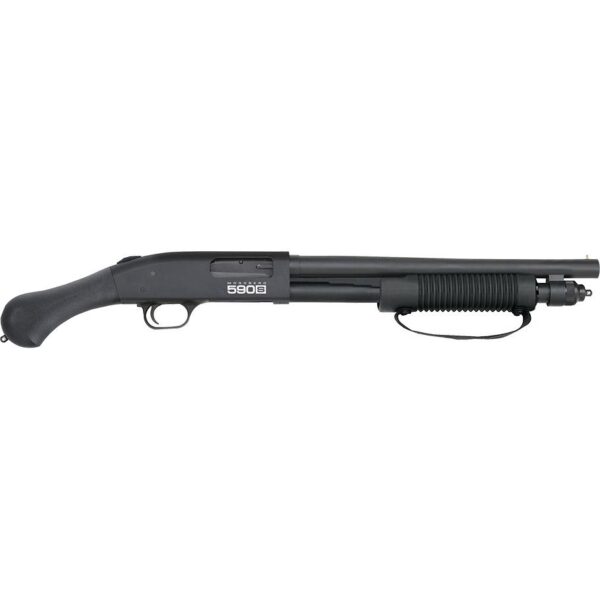 Mossberg 590s Shockwave Shotgun 12 ga 3" Chamber 854rd Magazine 14.375" Barrel Black Strapped Forend