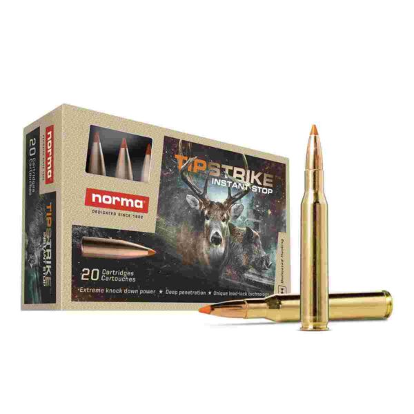 Norma TipStrike Rifle Ammunition .308 Win 170gr PT 2625 fps 20/ct