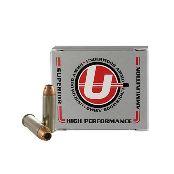 Underwood Hunting & Self Defense Handgun Ammunition .44 Rem Mag 240gr JHP 1500 fps 20/ct