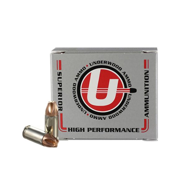 Underwood Ammo Xtreme Defender Handgun Ammunition 9mmLuger (+P+) Luger 90gr Copper Monolithic 1550 fps 20/ct