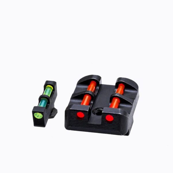 HIVIZ Interchangeable Front and Rear Target Sight Set for Glock pistols.