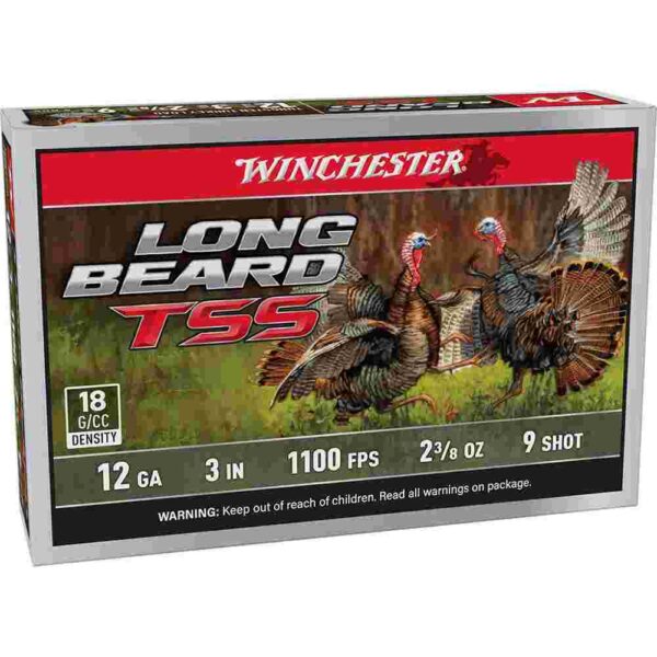 Winchester Long Beard TSS Shotshells 12ga. 3" 2 3/8 oz 1100 fps #9 10/ct