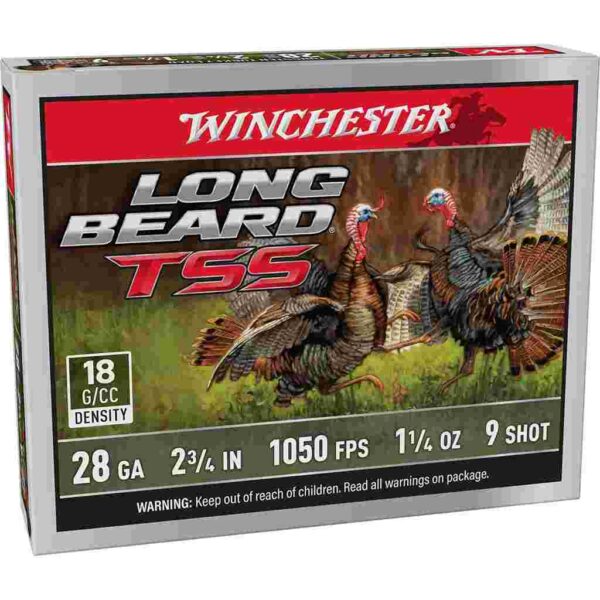 Winchester Long Beard TSS Shotshells 28ga 2-3/4" 1-1/4oz 1050 fps #9 5/ct