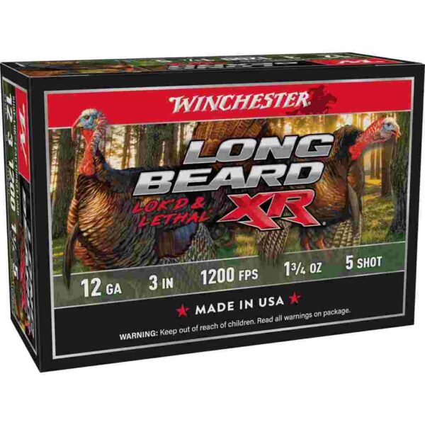 Winchester Long Beard XR Shotshells 3" 1-3/4 oz #5 10/ct