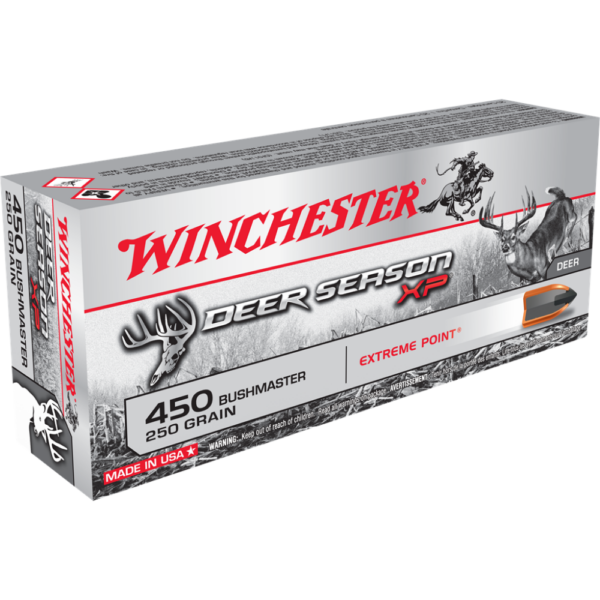 Winchester Deer Season XP Rifle Ammunition .450 Bushmaster 250 gr. PT 2200 fps 20/ct