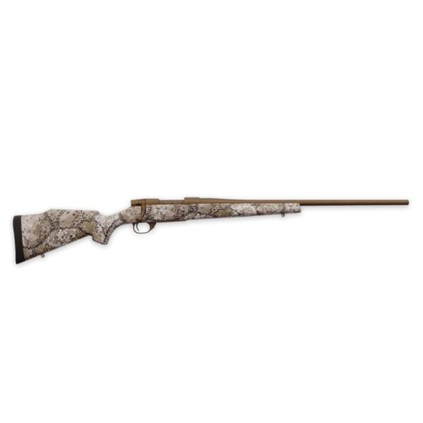 Weatherby Vanguard Badlands Rifle 7mm-08 Rem 5rd Capacity 22" Burnt Bronze Threaded Barrel Approach Camo Stock