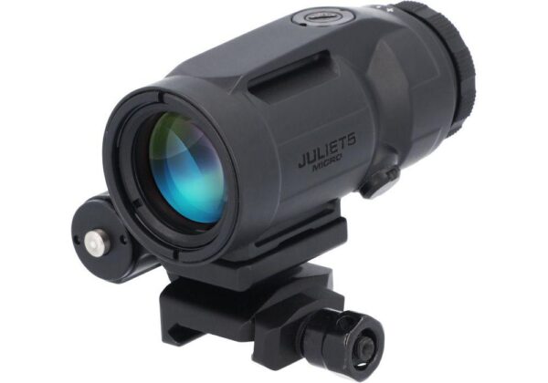 Sig Sauer JULIET5 Mirco 5x Magnifier - 5x24mm Push Button Mount w Spacers - Black