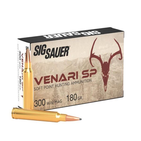 Sig Sauer Venari SP Rifle Ammunition .300 Win Mag 180gr SP 3050 fps 20/ct