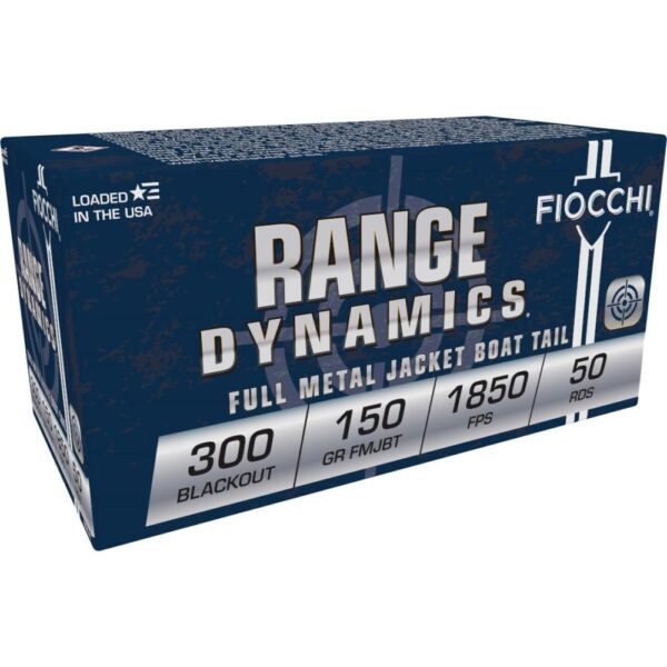 Fiocchi Rifle Shooting Dynamics Rifle Ammunition .300 AAC Blackout 150gr FMJBT 1925 fps 50/ct