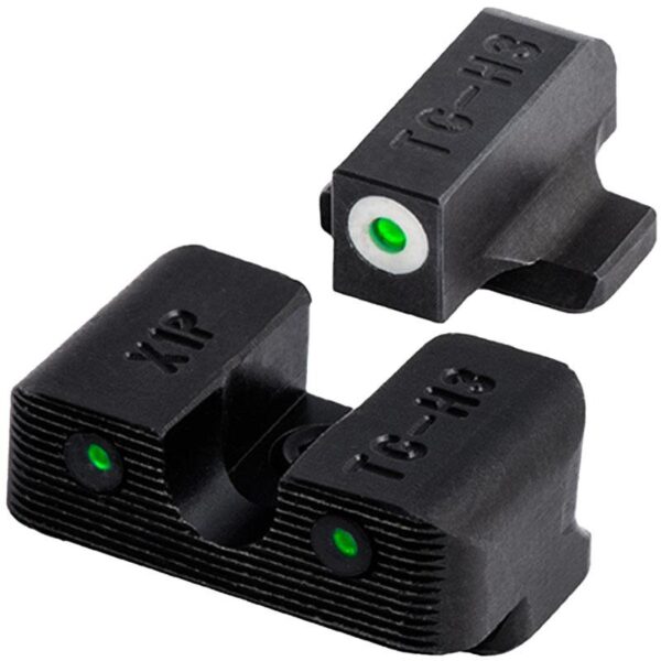 Truglo Tritium Pro Night Sights for Ruger SR9 SR9C SR40 SR40C SR45 - White Outline Front/Rear Green