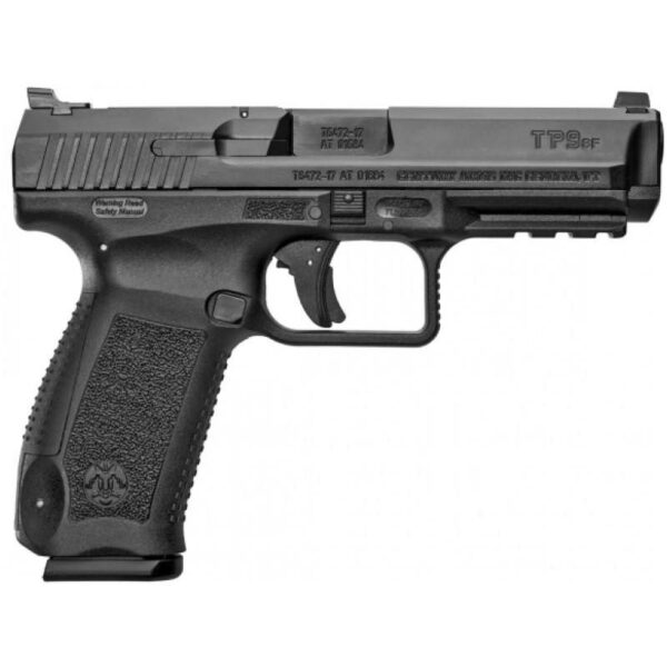 Canik TP9SF Handgun 9mm Luger 18/rd Magazines (2) 4.46" Barrel Black with Holster and Backstraps