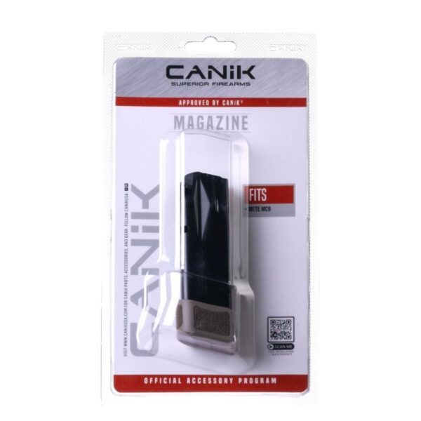 Canik Mete MC9 Handgun Magazine with Grip Extension FDE 9mm Luger 15/rd