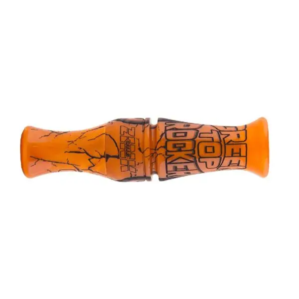 Zink Green Top Rocker Duck Mouth Call Orange Marbleade