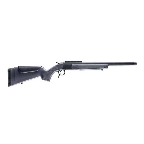 CVA Scout Single Shot Rifle .6.5 Creedmoor 20" Threaded Blued Barrel Grey Stock 0 MOA Pic Rail