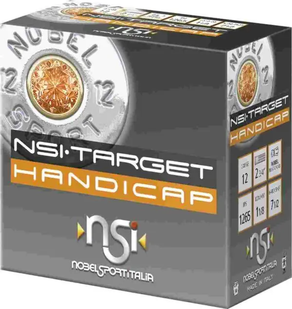 Nobel NSI Target Handicap Shotshell 12 ga 2-3/4" 1-1/8 oz 1265 fps  #7.5 25/ct