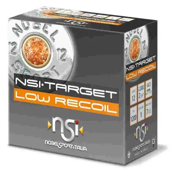 Noble Sport Target Low Recoil Shotshells 12 ga 2-3/4" 1 oz 1200 fps #8 25/ct