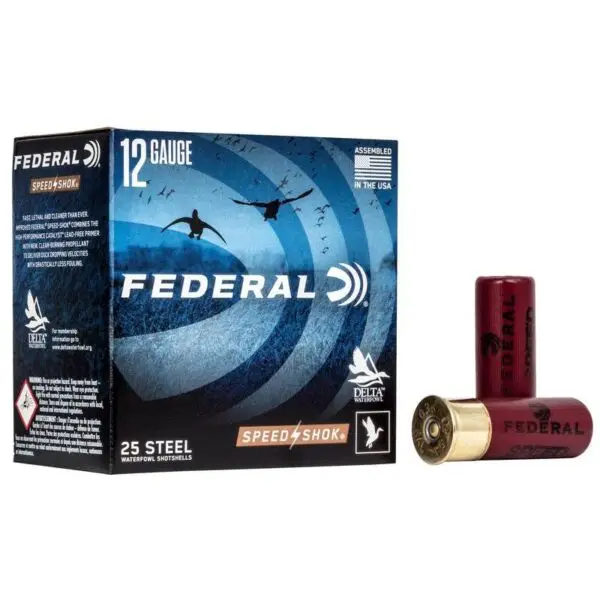 Federal Speed-Shok High Velocity Steel Shotshells 12ga 3" 1-1/8oz 1550 fps #BB Shot 25ct