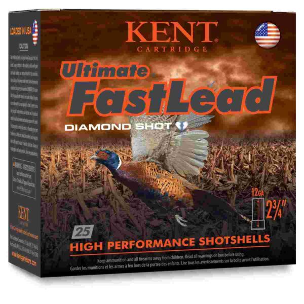 Kent Ultimate Fast Lead Shotshells 12 ga 2-3/4" 1-1/4oz  1345 fps #6 25/ct