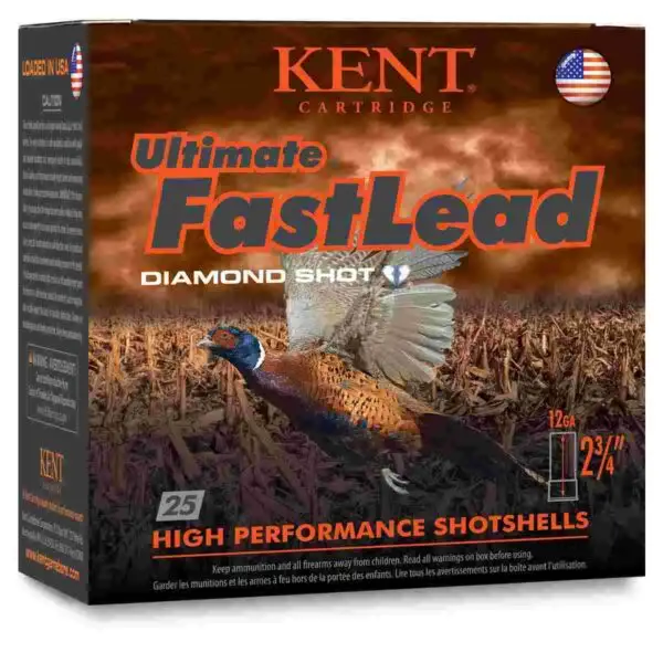 Kent Ultimate Fast Lead Shotshells 12 ga 2-3/4" 1-3/8oz 1475 fps #5 25/ct