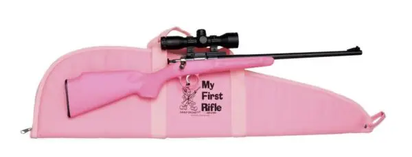 Keystone Pink Synthetic .22LR Rifle w Scope Mount & Case