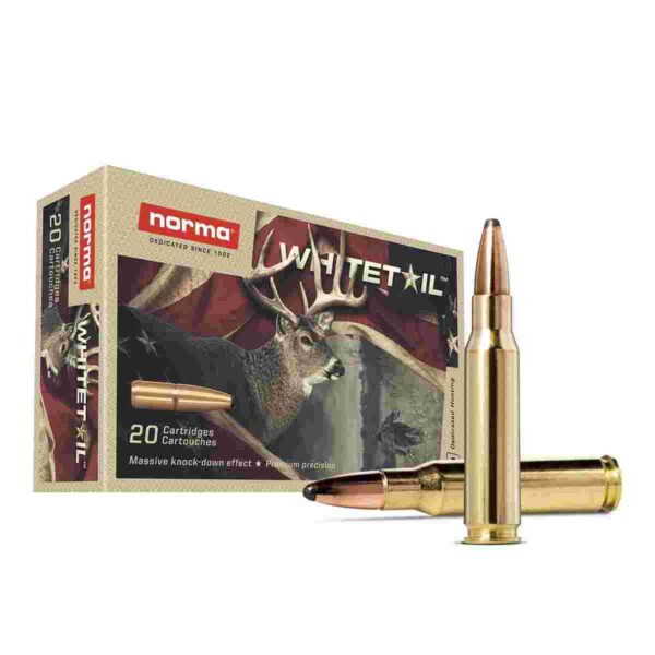 Norma WhiteTail Rifle Ammunition .308 Win 150gr PSP 2789 fps 20/ct