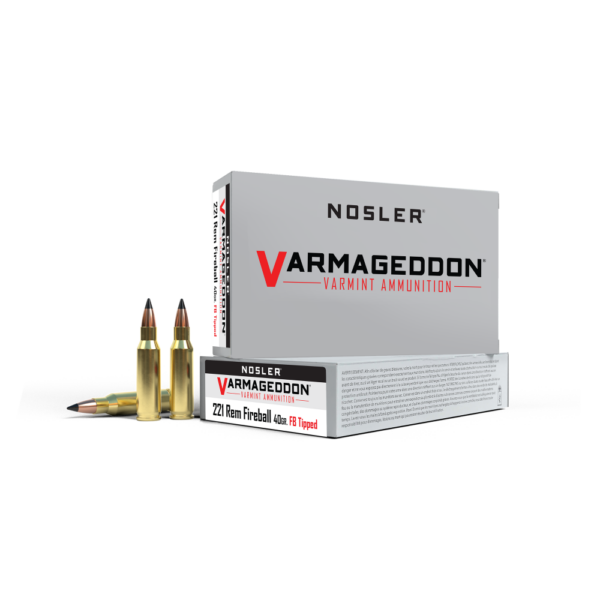 Nosler Varmegeddon Rifle Ammunition .221 Rem Fireball 40 gr FB Tipped 3100 fps - 20/ct