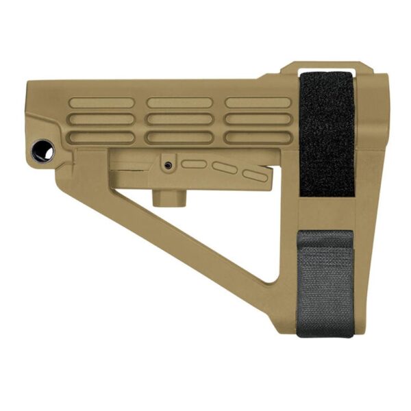 SB Tactical SBA4 5-Postion Adjustable Brace for AR-15 - FDE