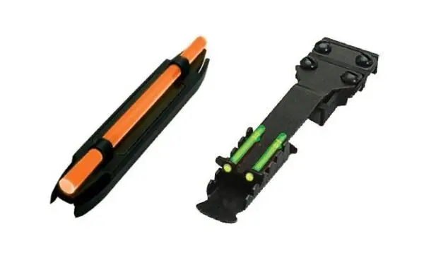 Hiviz C-Series Magnetic Turkey/Deer Sight Set Green/Orange Front Green Rear Narrow Model