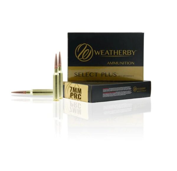 Weatherby Select Plus Rifle Ammunition 7mm PRC 150gr Scirocco 3050 fps 20/ct