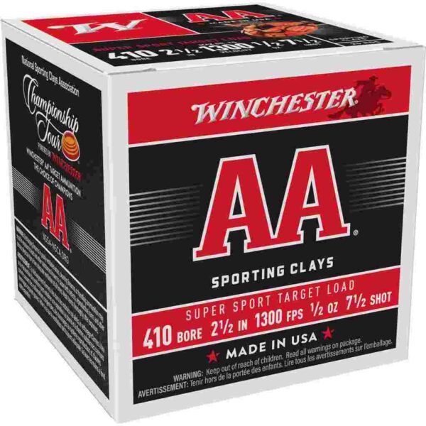 Winchester AA Super Sport .410 ga 211/2" 1/2 oz #7.5 1300 fps - 25/ct