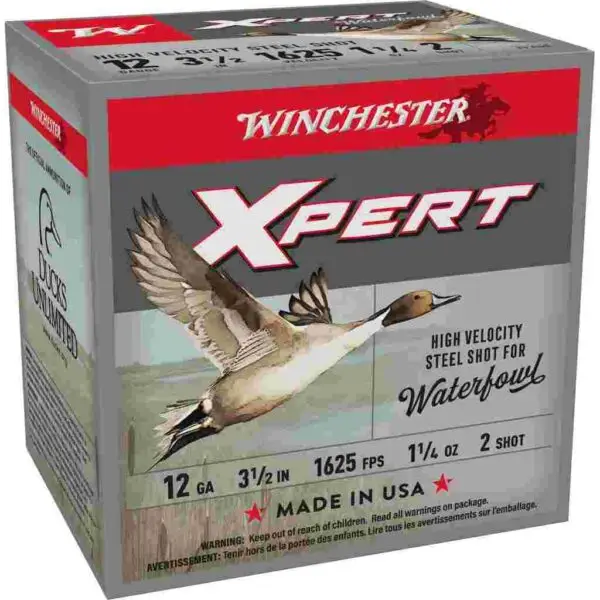 Winchester Xpert High-Velocity Steel Shotshells 12 ga 3-1/2" 1-1/4 o 1625 fps #2 25/ct