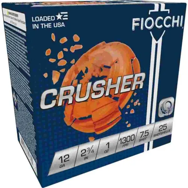 Fiocchi Exacta Crusher Shotshells 12ga 2-3/4 1oz 1300 fps #7.5 25/ct