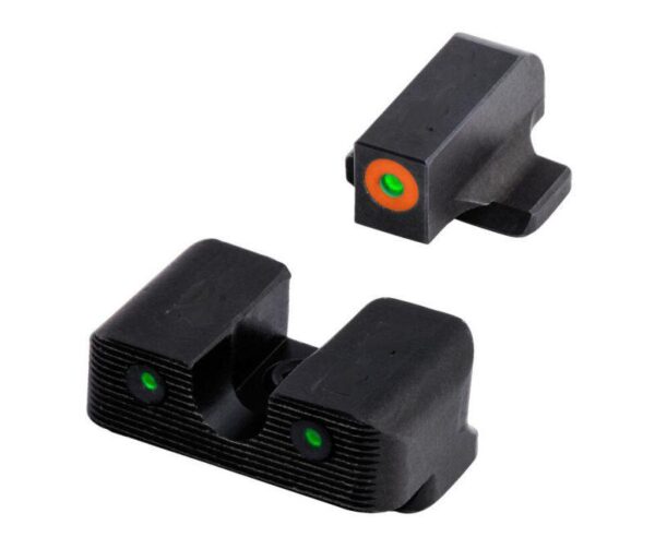 Truglo Tritium Pro Night Sight Set for S&W EZ 380 Green with Orange Front Green Rear