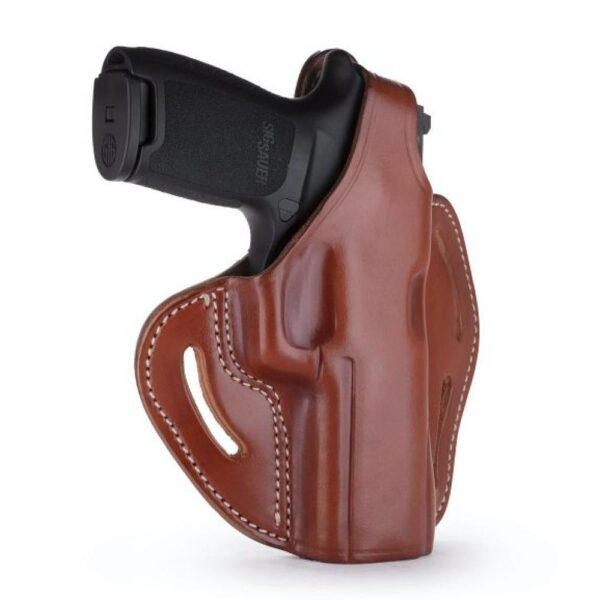 BHX Thumb Break Belt Holster Classic Brown RH size 4