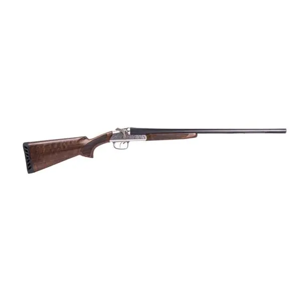 ATI Road Agent Prime SXS Shotgun 12ga 2rd Capacity 3" Chamber 26" Barrel Wood Stock Silver Engraved Reciever