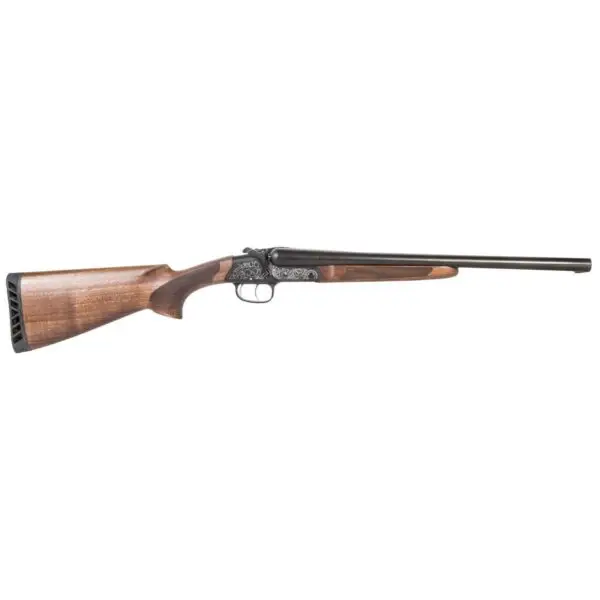 ATI Road Agent SXS Shotgun 20ga 2rd Capacity 3" Chamber 18.5" Barrel Wood Stock Silver Engraved Receiver