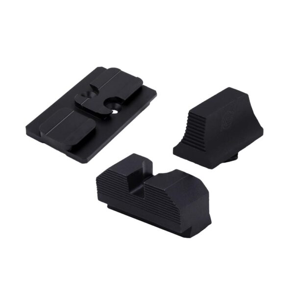 XS Sights Glock MOS Optic Mount Bundle for Glock ACRO Non Tritium Black