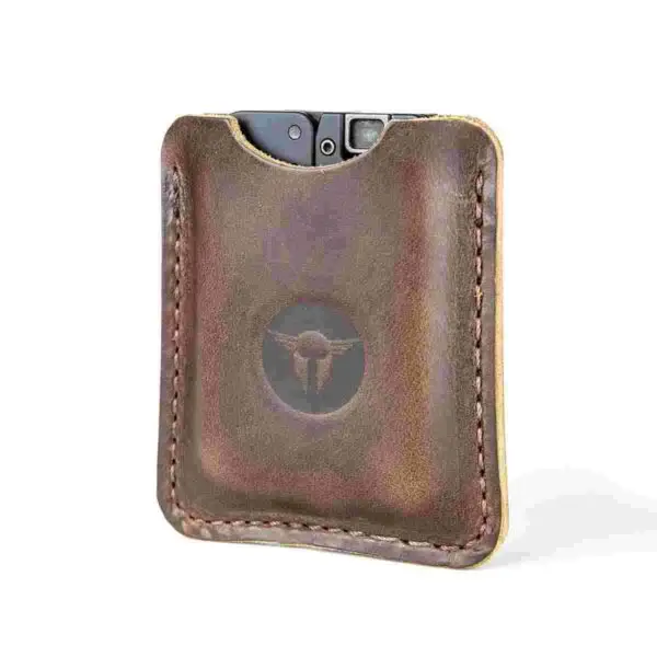 Life Card Leather Sleeve Dark Brown