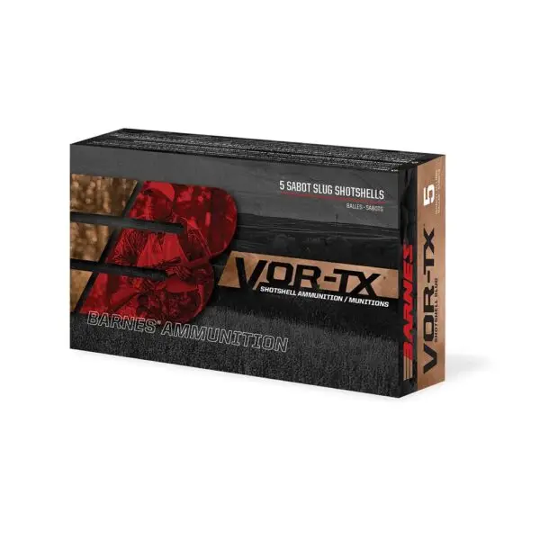 Barnes VOR-TX Shotshells 12ga 2-3/4 437gr 1450 Slug 5/ct