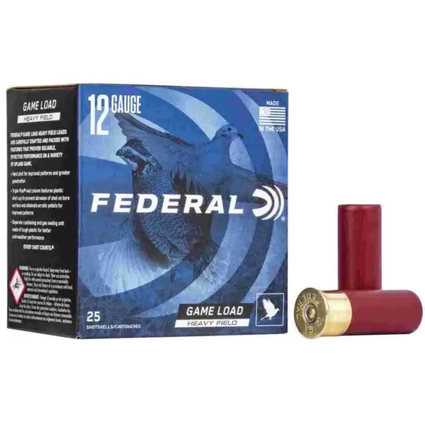 Federal Game-Shok Upland Game - Heavy Field Load - 12ga 2-3/4" 1-1/8oz. #4-Shot 25/Box