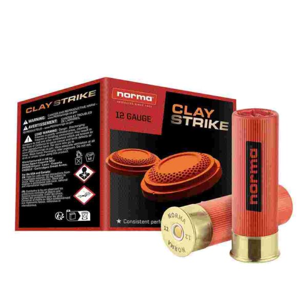 Norma CLAYSTRIKE Shotshells 12ga 2-3/4" 1oz 1250 fps #7.5 25/ct