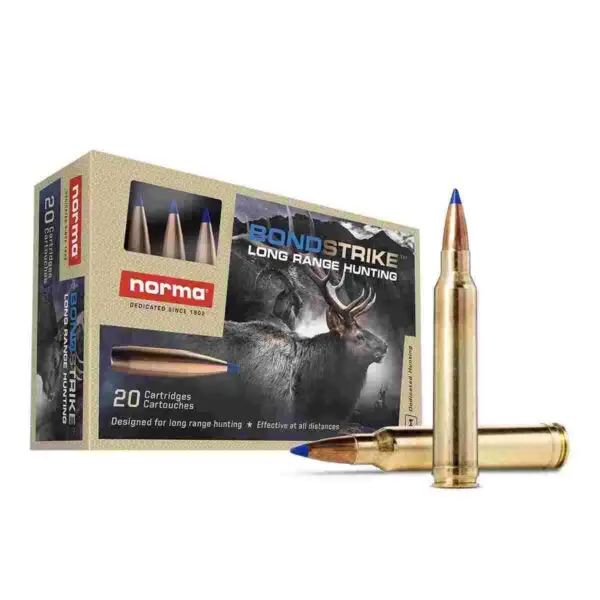 Norma BondStrike Rifle Ammunition 7mm Rem Mag 165gr PT 2986 fps 20/ct