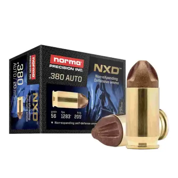 Norma NXD Handgun Ammunition .380 Auto 56gr NXD 1283 fps 20/ct