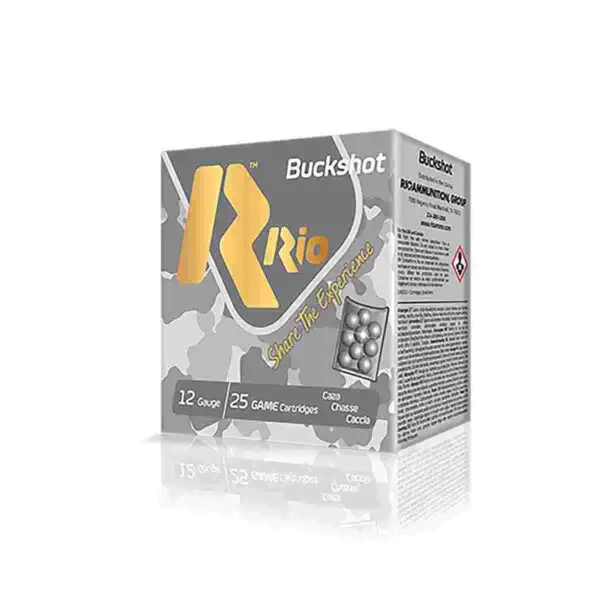 Rio Royal Buck Home Defense Shotshells 12ga 2-3/4" 9-Pellets 1250 fps #1 25/ct