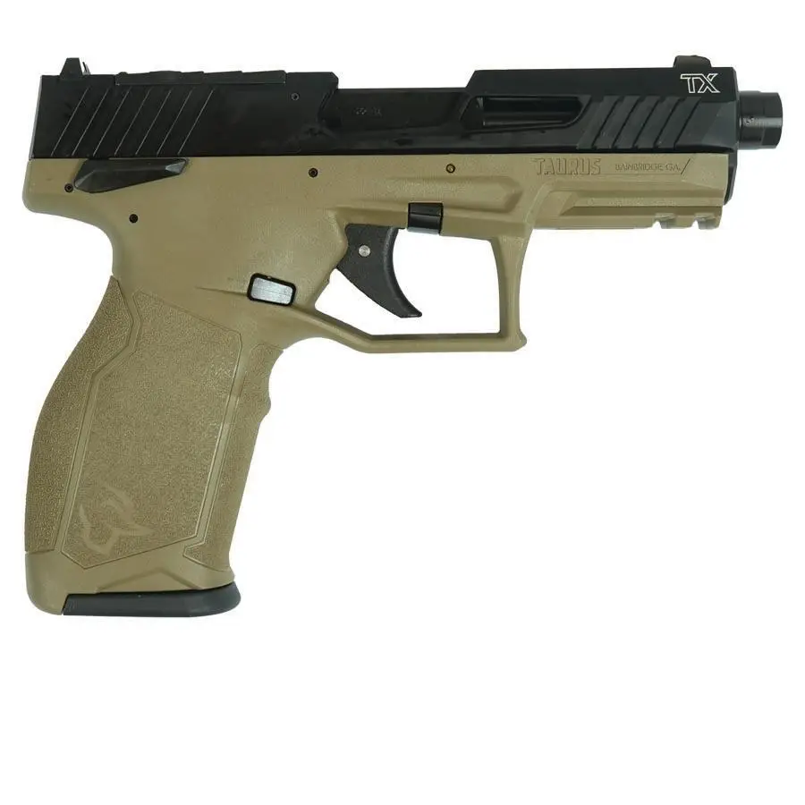 Taurus TX22 Handgun .22 LR 16&22rd Magazines 4.6" Barrel Black Slide/FDE Frame T.O.R.O.