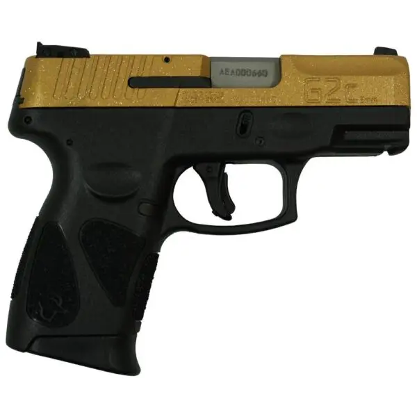 Taurus G2C "Gold Glitter" Handgun 9mm Luger 12rd Magazines(2) 3.2" Barrel