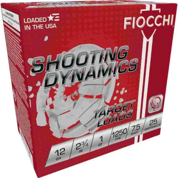 Fiocchi Shooting Dynamics Shotshells 12ga 2-3/4 in 1oz #7.5 1250 fps 25/ct