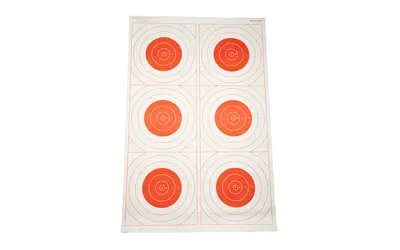 ACTION TGT BLSEYE MILI RED 100PK